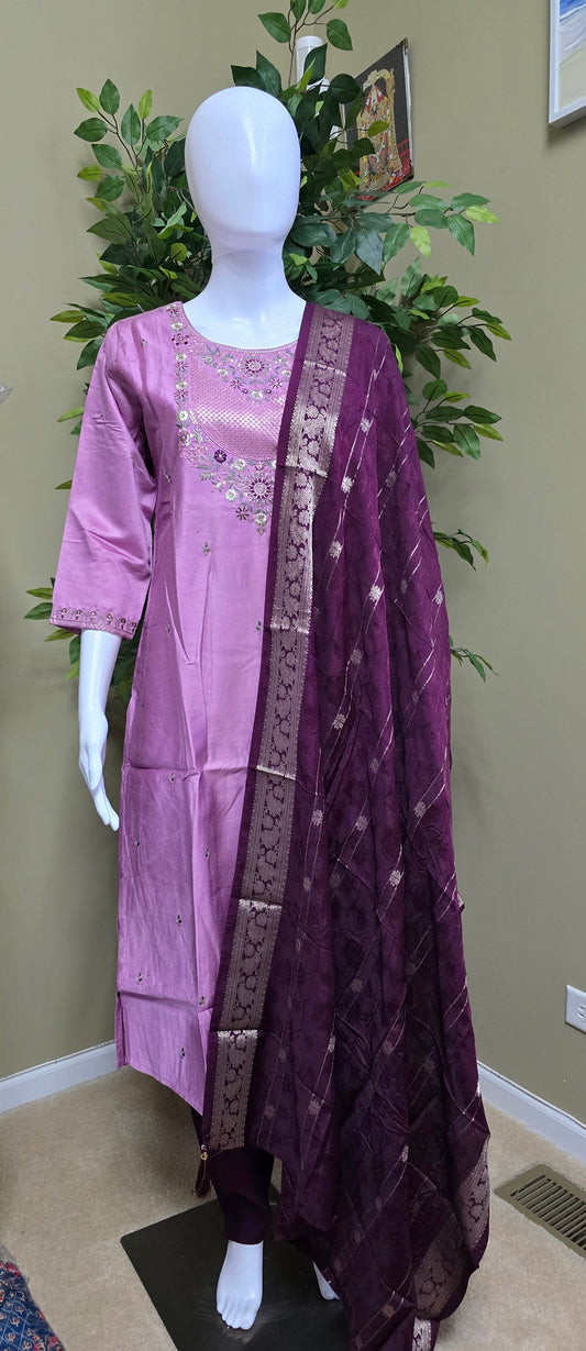 Premium silk set - Bhargavi Collections USA